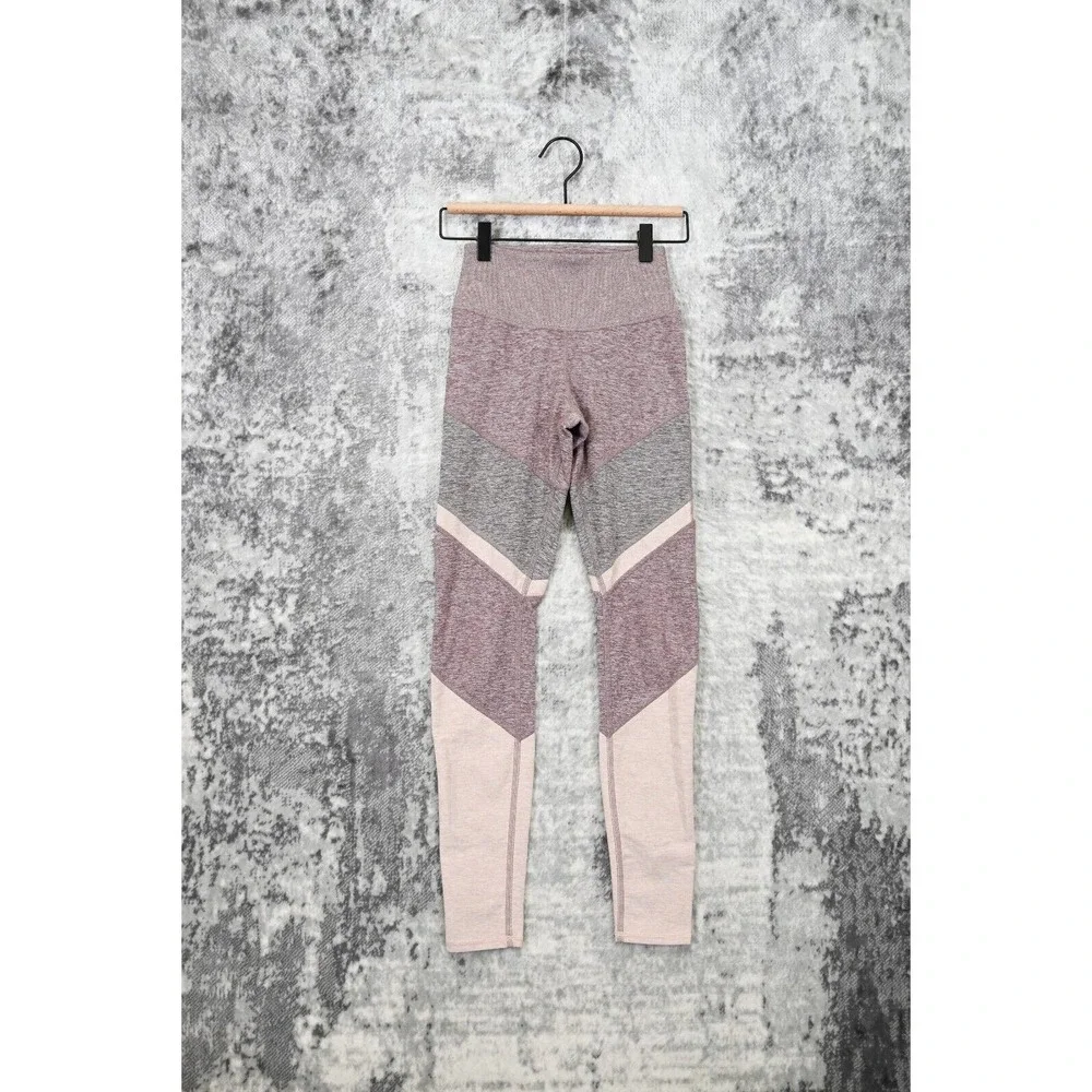 ALO Yoga Gray Color Block Leggings Size XS